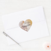 Glitterparelmoerasschuimer goudfolie hart sticker (Envelop)