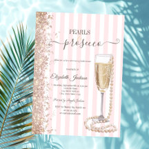 Glitterparels & Prosecco Roze StreepHuwelijksfeest