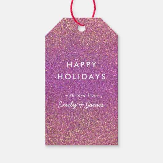 glitterpartij cadeaulabel (Voorkant)