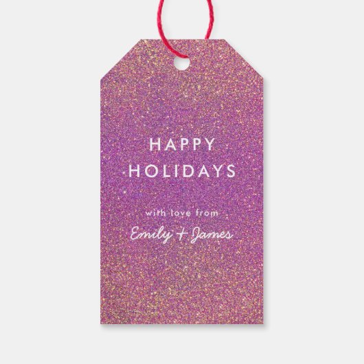 glitterpartij cadeaulabel (Achterkant)