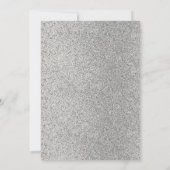 Glitterpatroon Birthday Uitnodiging (Achterkant)