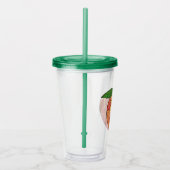 glitterperzik acryl drinkbeker (Rechts)