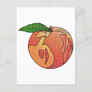 glitterperzik briefkaart