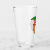 glitterperzik glas (Rechts)