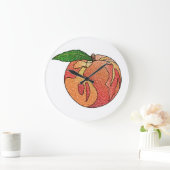 glitterperzik grote klok (Huis)