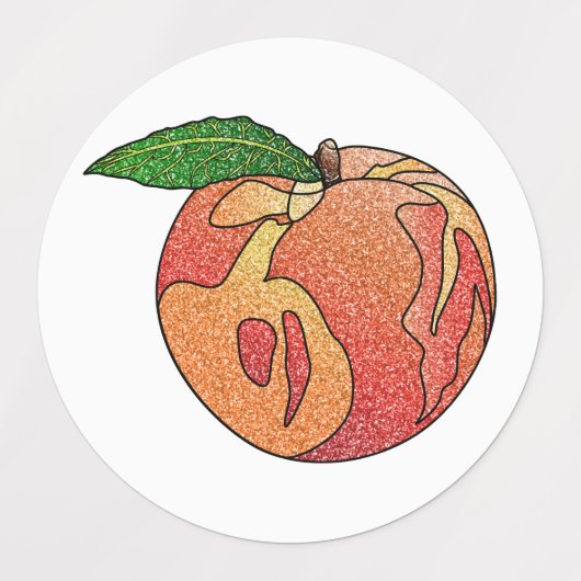glitterperzik labels (Design 2)