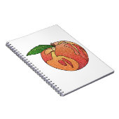 glitterperzik notitieboek (Rechterzijde)