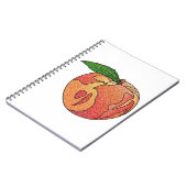 glitterperzik notitieboek (Linkerzijde)