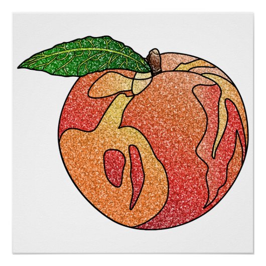 glitterperzik perfect poster (Voorkant)