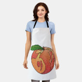 glitterperzik schort (Gedragen)