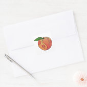 glitterperzik vierkante sticker (Envelop)