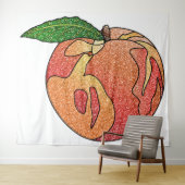 glitterperzik wandkleed (In Situ (horizontaal))