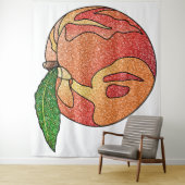 glitterperzik wandkleed (In situ)