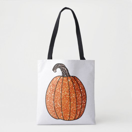 Glitterpompoen Tote Bag (Voorkant)