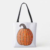 Glitterpompoen Tote Bag (Achterkant)