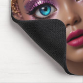 Glitterpop Glitter en Bloemen Pop Muismat (Hoek)