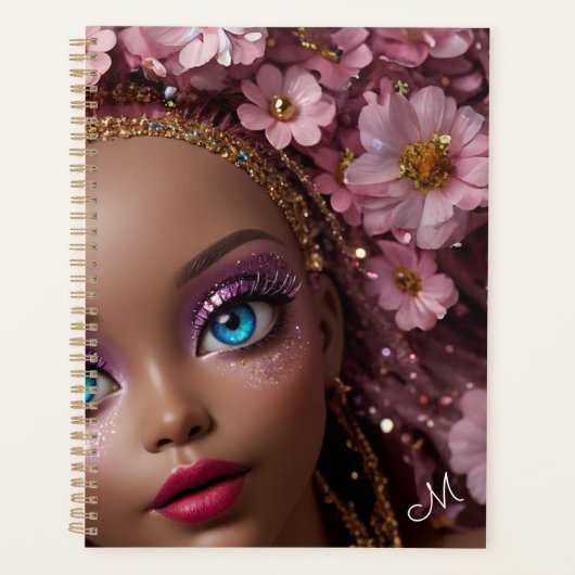 Glitterpop Glitter en Bloemen Pop Planner (Voorkant)