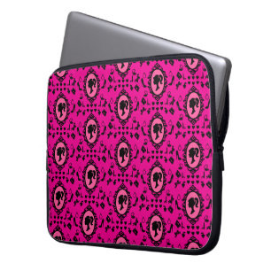 Glitterpop Verjaardag Roze Glamour Mode Laptop Sleeve