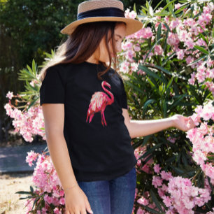 Glitterprint Tropische Flamingo Meisjes T-shirt