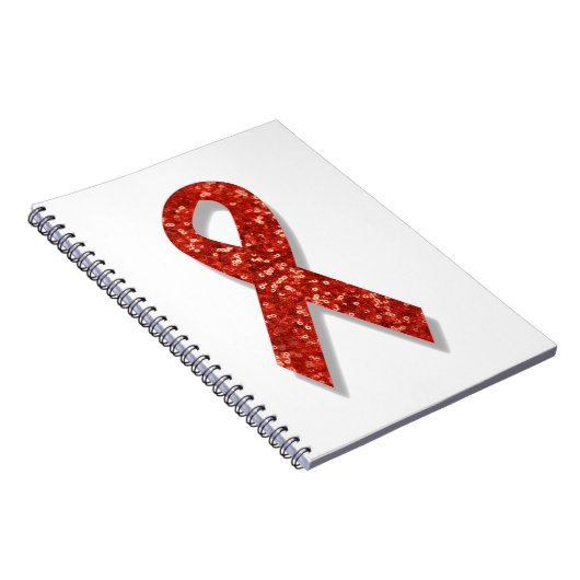 glitterrode lint notitieboek (Rechterzijde)