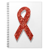 glitterrode lint notitieboek (Voorkant)