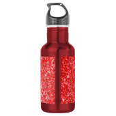 Glitterrood Waterfles (Achterkant)