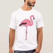 Glitterroze flamingo t-shirt (Voorkant)
