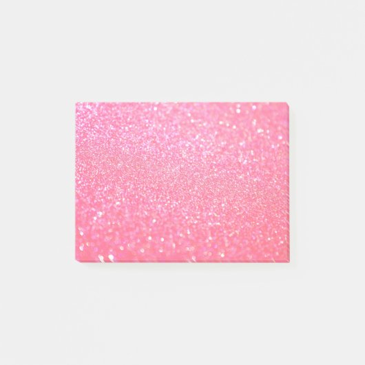 Glitterroze Post-it® Notes (Voorkant)