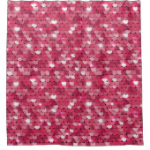 Glitterroze sequentieel douchegordijn (Voorkant)