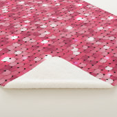 Glitterroze sequentieel sherpa deken (3/4)
