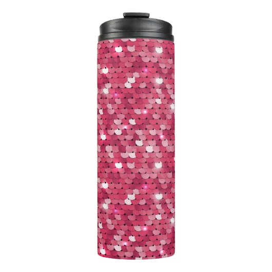 Glitterroze sequentieel thermosbeker (Voorkant)