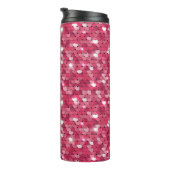 Glitterroze sequentieel thermosbeker (Geroteerd rechts)