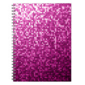 Glitterroze sequenties notitieboek (Voorkant)