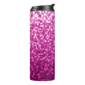 Glitterroze sequenties thermosbeker (Gedraaid links)