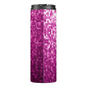 Glitterroze sequenties thermosbeker (Achterkant)
