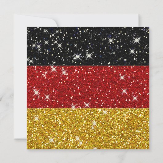 Glitters Duitsland Vlag met Sparkles (Voorkant)