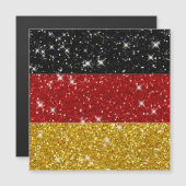 Glitters Duitsland Vlag met Sparkles (Voorkant / Achterkant)