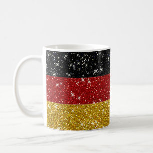 Glitters Duitsland Vlag met Sparkles Koffiemok