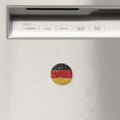 Glitters Duitsland Vlag met Sparkles Magneet (Insitu (Vaatwasser))