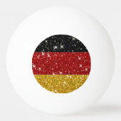 Glitters Duitsland Vlag met Sparkles Pingpongbal (Achterkant)