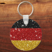Glitters Duitsland Vlag met Sparkles Sleutelhanger (Achterkant)