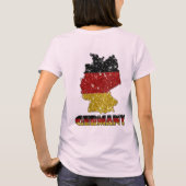 Glitters Duitsland Vlag met Sparkles T-shirt (Achterkant)