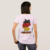 Glitters Duitsland Vlag met Sparkles T-shirt (Achterkant volledig)