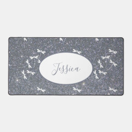 Glitters en libellen gepersonaliseerd bureaumat