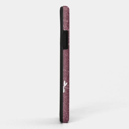 Glitters en libellen gepersonaliseerd Case-Mate iPhone case (Achterkant/rechts)