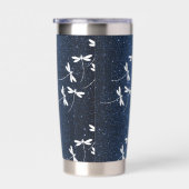 Glitters en libellen gepersonaliseerd geïsoleerde drinkbeker (Rechts)