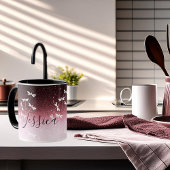 Glitters en libellen gepersonaliseerd mok