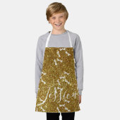 Glitters en libellen gepersonaliseerd schort (Gedragen)