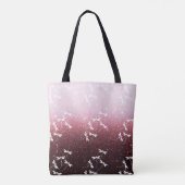 Glitters en libellen gepersonaliseerde boodschappe tote bag (Achterkant)