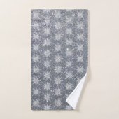 Glitters en sneeuwvlokken bad handdoek (Handdoek)